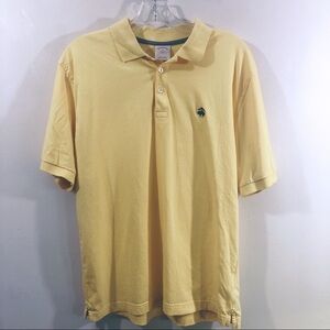 Brooks Brothers Yellow Men’s Polo Short Sleeve Shirt Medium